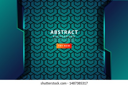 modern abstract background with green line. vector illustration