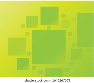Modern Abstract background with a green and yellow square concepts , for a wallpaper or desktop layer