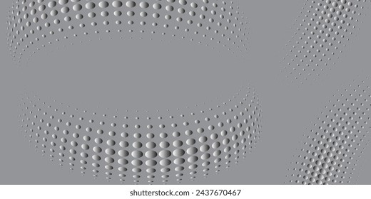 Modern abstract background. Halftone dots in circle form. Round logo. Vector dotted frame. Design element or icon