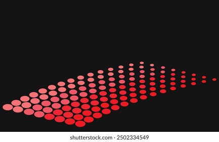 Modern abstract background. Halftone dots in circle form. Spiral logo, icon or design element. Color dots on a white and black background and color dots on the black side.