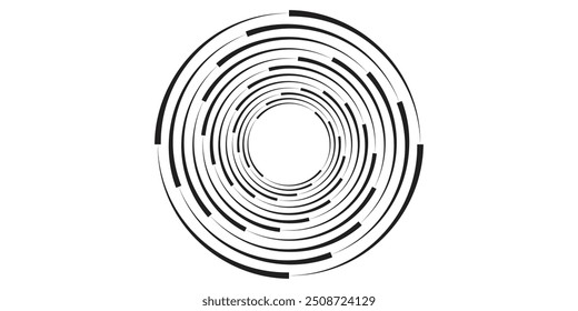  Fondo abstracto moderno. Puntos semitonos en forma de círculo. Logotipo redondo. Marco punteado de Vector.