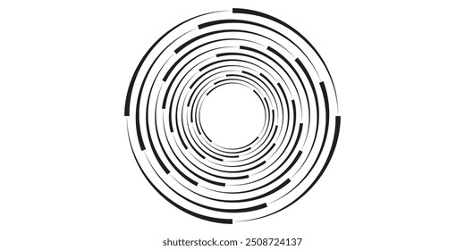  Modern abstract background. Halftone dots in circle form. Round logo. Vector dotted frame.