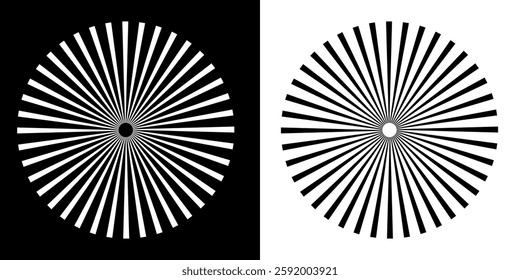 Modern abstract background. Halftone dots in circle form. Spiral logo, icon or design element. Black dots on a white background modern