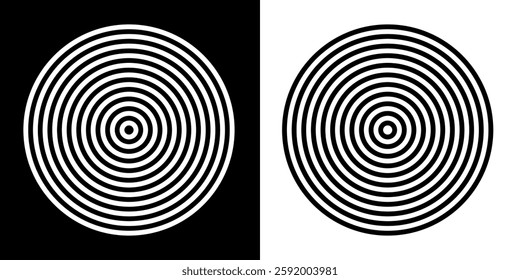Modern abstract background. Halftone dots in circle form. Spiral logo, icon or design element. Black dots on a white background modern