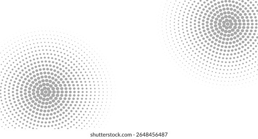 Modern abstract background. Halftone dots in circle form. Spiral logo, icon or design element. vector ilustration