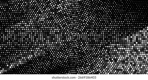Fundo abstrato moderno. Pontos de meio-tom em forma de círculo. Logotipo espiral, ícone ou elemento de design. vetor abstrato artes fundo
