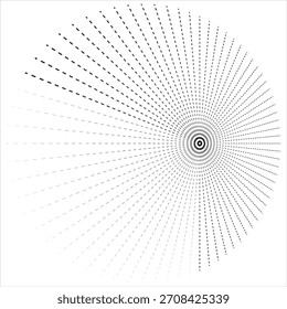 Modern Abstract Background Halftone Dots Circle Stock Vector 