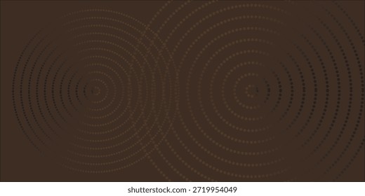 Fondo abstracto moderno. Puntos semitonos en forma de círculo. Logotipo redondo. Marco punteado de Vector. Elemento de diseño o icono.