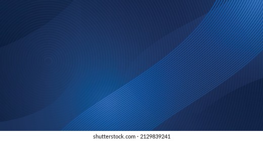 Modern abstract background with halftone gradient. Dark blue background. Blue Waves. Vector background.