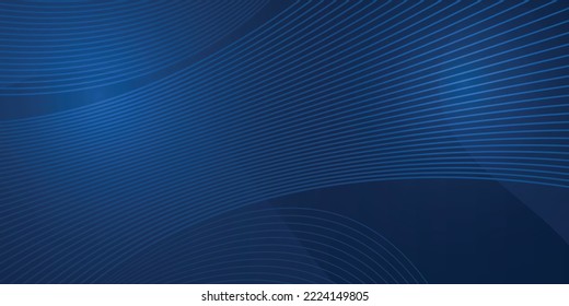 Modern abstract background with halftone gradient. Dark blue background. Blue Waves. Vector background.