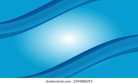 Modern abstract background with halftone gradient. Dark blue background. Blue Waves. Vector background.