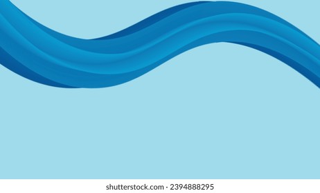 Modern abstract background with halftone gradient. Dark blue background. Blue Waves. Vector background.