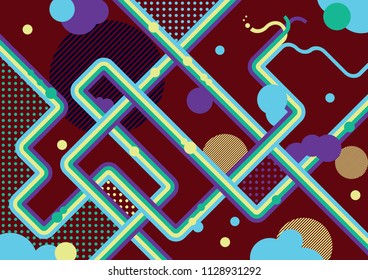 Modern Abstract Background. Hipster modern geometric. textured background. Business template. Tao-cosmic.