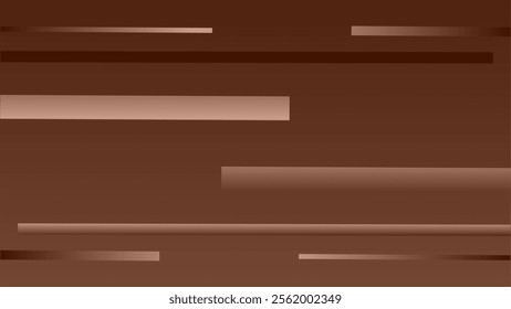 Modern Abstract Background with Horizontal Brown Gradient Lines