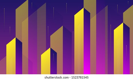 Modern abstract background with isometric element lines and beams. The background can be used for landing page websites and banners and posters.