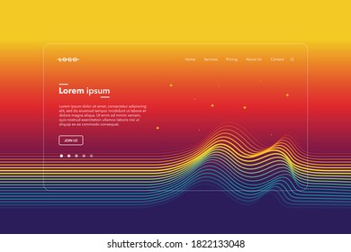 modern abstract background landing page