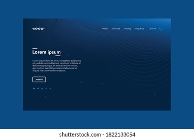 modern abstract background landing page