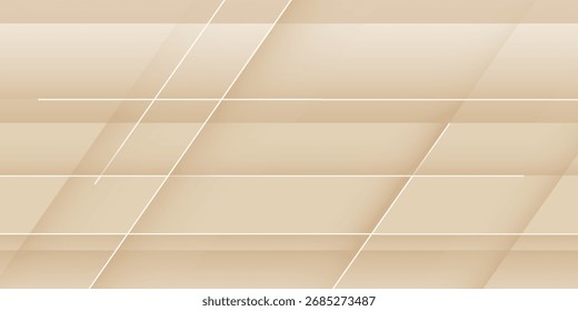Fondo abstracto moderno con patrones de diamantes geométricos en capas en tonos beige suaves, ideal para diseños de lujo y corporativos.