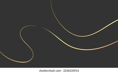 Modern abstract background with light golden line