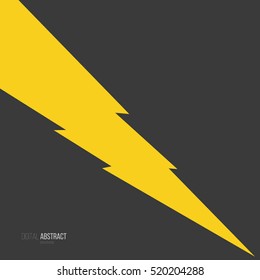 Modern abstract background with lightning. Vector illustration, simple geometric form. Template for design banner, poster, flyer, card, postcard, cover, brochure.