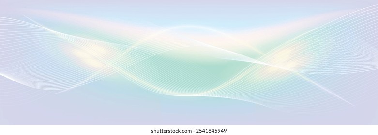 Modern Abstract background. Line wave glowing effect illustration vector. Professional future technology digital design concept. Vector illustrator.