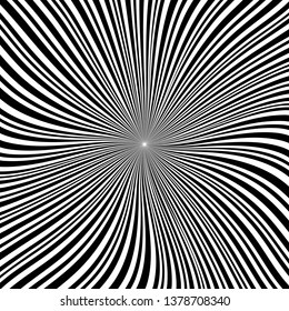 modern abstract background with linear round spiral figure. flat vector illustration