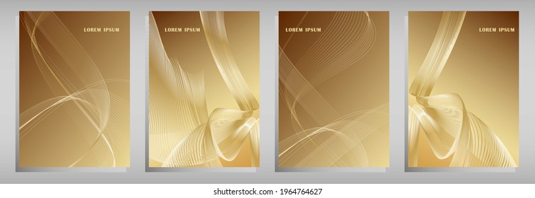 Modern abstract background with lines. curved linear pattern