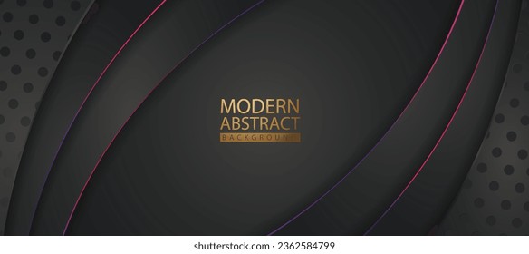 Modern abstract background with lines shape and shadow effect on texture background for elements design. vector illustrator