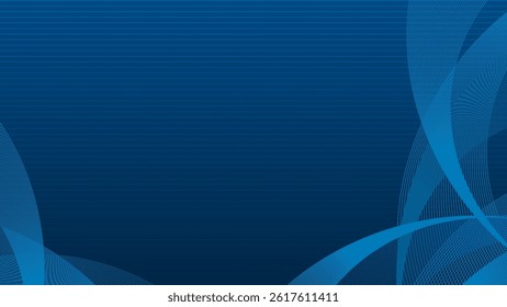 Modern abstract background with lines and stripes. Blue background. Creative wave background