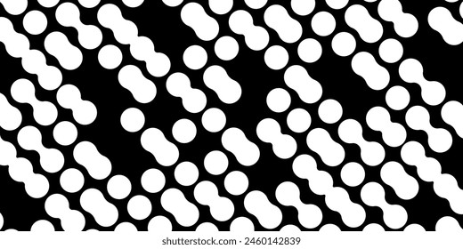 Modern abstract background with liquid elements pattern. Rounded halftone transition lines. Vector EPS 10