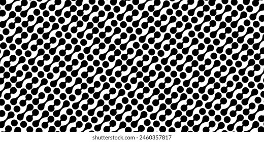 Modern abstract background with liquid elements pattern. Rounded halftone transition lines. Vector EPS 10