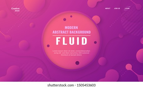 Modern Abstract Background Liquid Fluid Style Stock Vector (Royalty ...