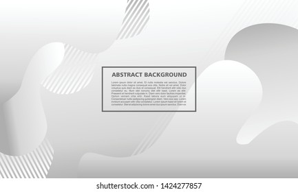 modern abstract background with liquid shape on gradient white color