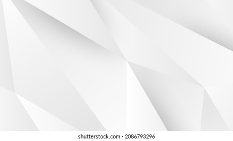 Modern Abstract Background with Lowpoly Element and White Gray Gradient Color