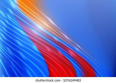 Modern abstract background with luminous lines.