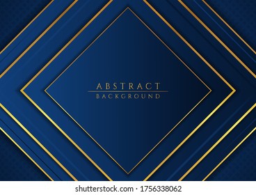 Modern abstract background luxury design gold metallic color square shape style. vector illustration.