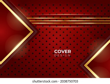 Modern abstract background with luxury golden decoration. Elegant abstract trendy universal background templates. Minimalist tech vector design