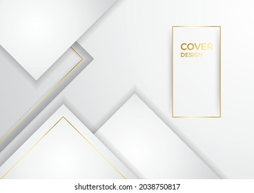 Modern abstract background with luxury golden decoration. Elegant abstract trendy universal background templates. Minimalist tech vector design