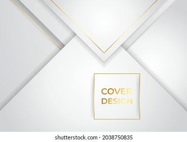 Modern abstract background with luxury golden decoration. Elegant abstract trendy universal background templates. Minimalist tech vector design
