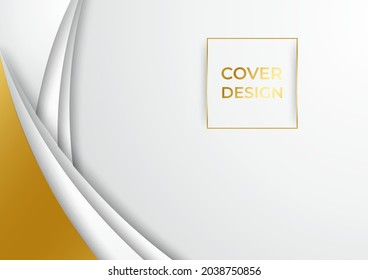 Modern abstract background with luxury golden decoration. Elegant abstract trendy universal background templates. Minimalist tech vector design
