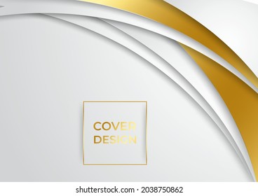 Modern abstract background with luxury golden decoration. Elegant abstract trendy universal background templates. Minimalist tech vector design