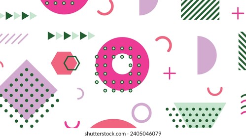 Modern abstract background with memphis elements colorful background design