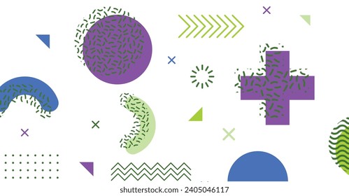 Modern abstract background with memphis elements colorful background design