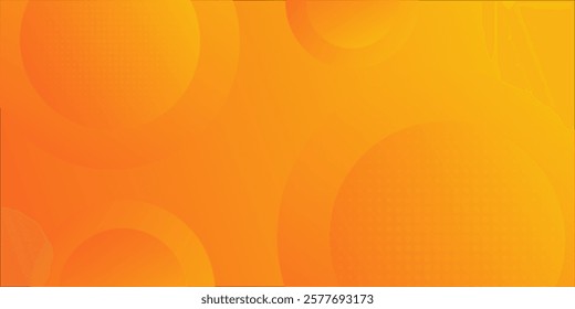 Modern abstract background with memphis elements in yellow and orange gradients and retro themed for posters, banners and website landing pages.