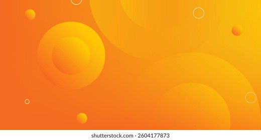 Modern abstract background with memphis elements in yellow and orange gradients and retro themed for posters, banners and website landing pages.