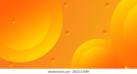 Modern abstract background with memphis elements in yellow and orange gradients and retro themed for posters, banners and website landing pages.