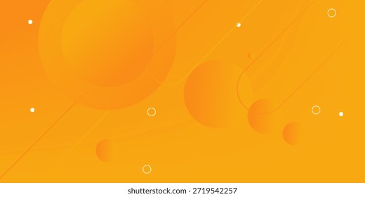 moderner abstrakter Hintergrund mit Memphis-Elementen in gelben und orangefarbenen Farbverläufen und Retro-Themen für Poster, Banner und Webseiten-Landing Pages.eps.10.