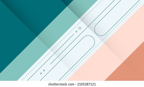 Fondo abstracto moderno con elemento retro Memphis y color pastel colorido	