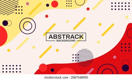 Modern abstract background with memphis soft color eps vector file