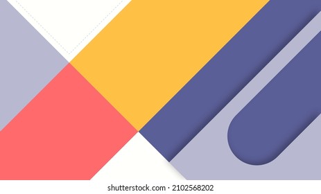 Modern Abstract Background with Memphis Triangle Element and Pastel Color	